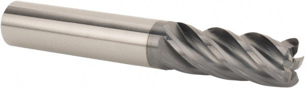 Kyocera SGS Precision Tools 37192 Corner Radius End Mill 1/2" Dia, 1-1/4" LOC, 0.03" Radius, 5 Flutes, Solid Carbide