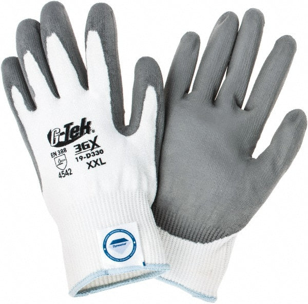 PIP 19-D330/XXL Cut, Puncture & Abrasion-Resistant Gloves G-Tek® 19-D330, Size 2X-Large, ANSI Cut A4, ANSI Puncture 2, Polyurethane, Dyneema Diamond