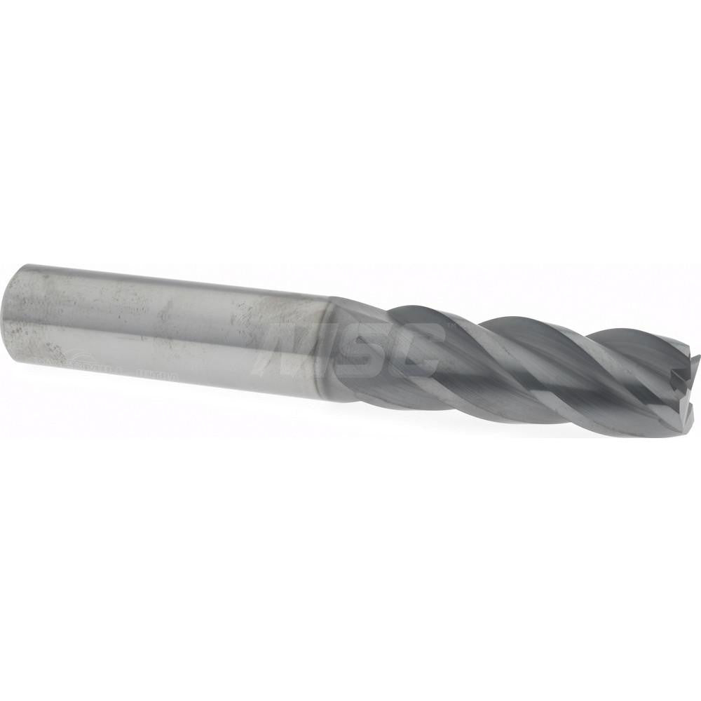 Supermill 5253605 Corner Radius End Mill 3/4" Dia, 2-1/4" LOC, 0.03" Radius, 4 Flutes, Solid Carbide