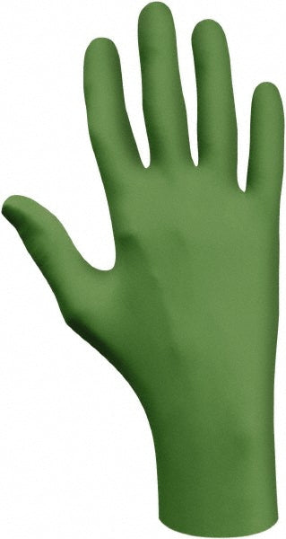 SHOWA 6110PFM Disposable Glove Size Medium, 4.0 mil, Nitrile Coated, Nitrile, Food Grade, Powder-Free, Biodegradable