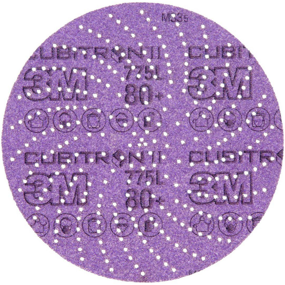 3M 7100045072 Hook & Loop Disc 6" Dia, 80 Grit, Coated, Precision Shaped Ceramic