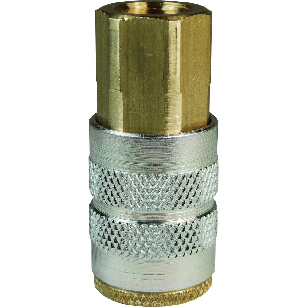 Dixon Valve & Coupling 2FF2-B Pneumatic Hose Fittings & Couplings Type Coupler Coupling Type Coupler Interchange Type Industrial Thread Type Female NPTF Coupler Size 0.25 Material Brass
