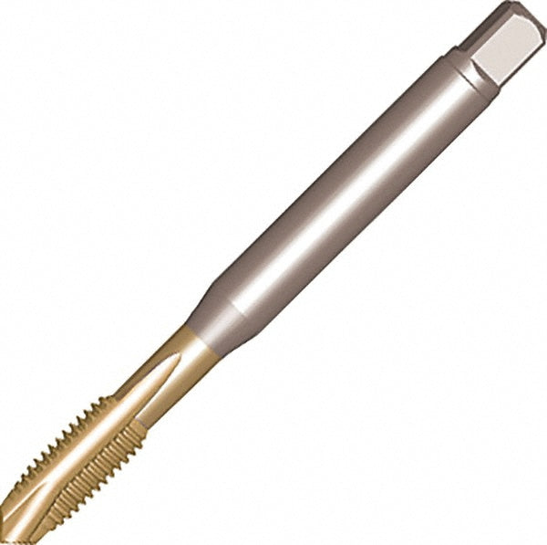 Sandvik Coromant 6967151 Spiral Point Tap M8x1.25 Metric, 3 Flutes, Plug Chamfer, 6H Class of Fit, HSS, Bright/Uncoated Coated
