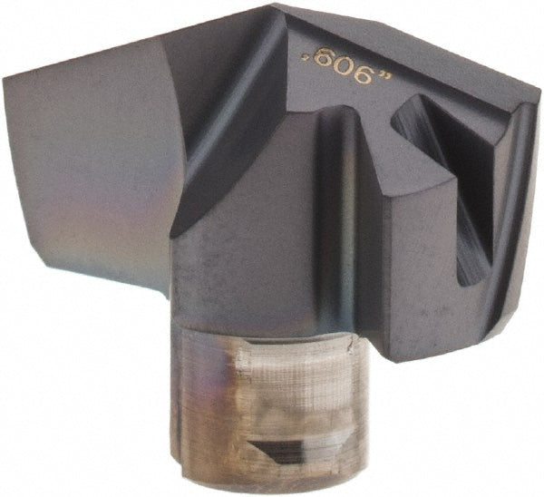 Iscar 5508449 Replaceable Drill Tips ICP0606 IC908, 0.6060" Dia, 15.39 mm Dia, 140 deg Point, IC908