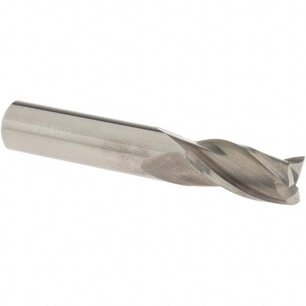 OSG 403-5000 Square End Mill 1/2'' Dia, 1'' LOC, 1/2'' Shank Dia, 3'' OAL, 3 Flutes, Solid Carbide