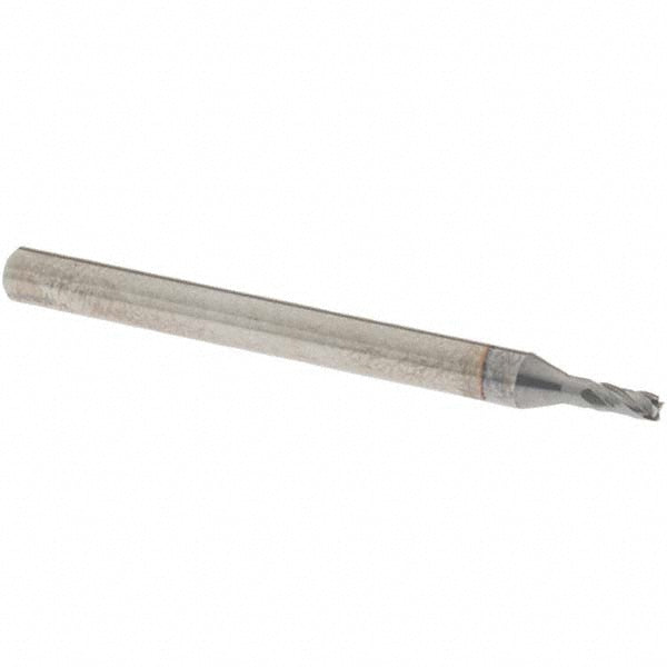 OSG 414-062508 Square End Mill 1/16'' Dia, 1/8'' LOC, 1/8'' Shank Dia, 1-1/2'' OAL, 4 Flutes, Solid Carbide
