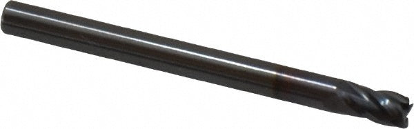 OSG 414-125008 Square End Mill 1/8'' Dia, 1/4'' LOC, 1/8'' Shank Dia, 1-1/2'' OAL, 4 Flutes, Solid Carbide