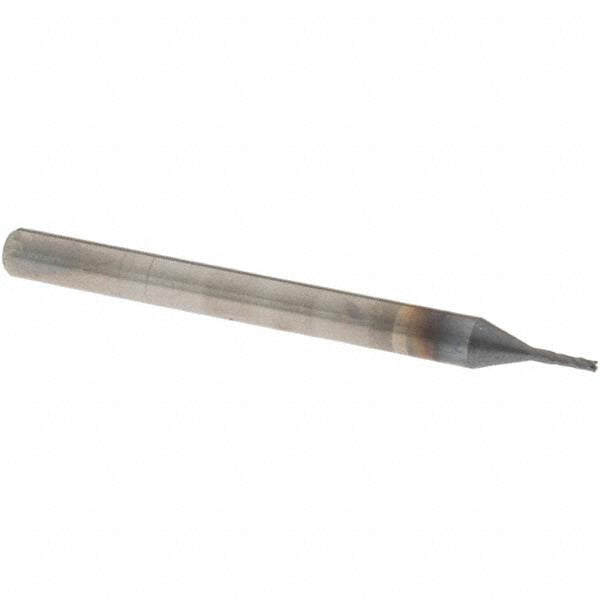 OSG 414-031208 Square End Mill 1/32'' Dia, 5/64'' LOC, 1/8'' Shank Dia, 1-1/2'' OAL, 4 Flutes, Solid Carbide