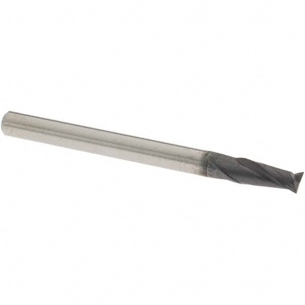 OSG 412-125011 Square End Mill 1/8'' Dia, 1/4'' LOC, 1/8'' Shank Dia, 1-1/2'' OAL, 2 Flutes, Solid Carbide