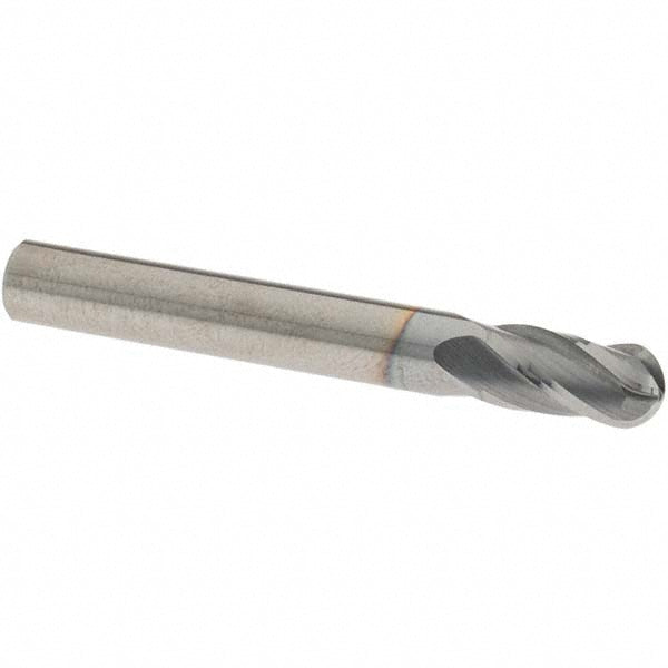 OSG 414-2500-BN08 Ball End Mill 0.25" Dia, 0.5" LOC, 4 Flute, Solid Carbide