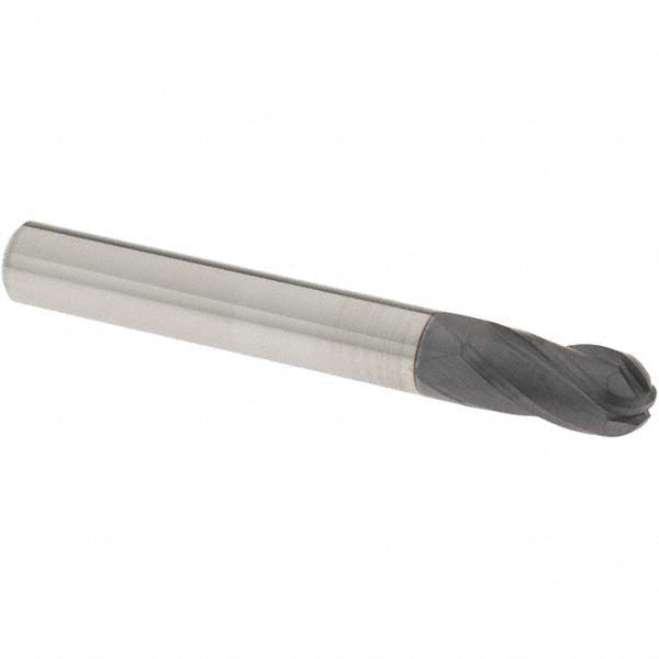 OSG 414-2500-BN11 Ball End Mill 0.25" Dia, 0.5" LOC, 4 Flute, Solid Carbide