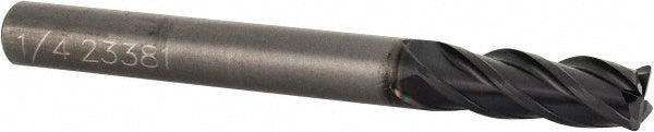 OSG HP434-2503 Corner Radius End Mill 1/4" Dia, 3/4" LOC, 0.03" Radius, 4 Flutes, Solid Carbide
