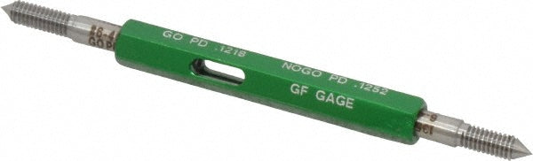 GF Gage W0138402BS Plug Thread Gage #6-40 Thread, 2B Class, Double End, Go & No Go