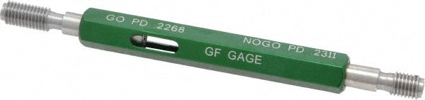 GF Gage W0250282BS Plug Thread Gage 1/4-28 Thread, 2B Class, Double End, Go & No Go