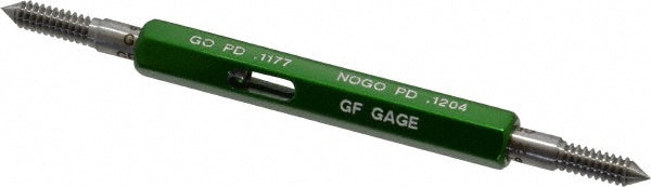 GF Gage W0138323BS Plug Thread Gage #6-32 Thread, 3B Class, Double End, Go & No Go