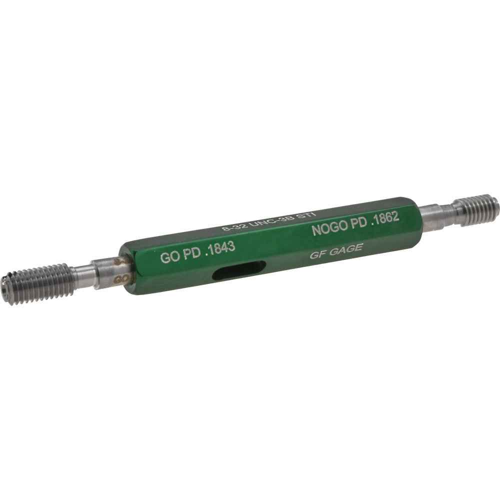 GF Gage H0164323BS 8-32 Thread, Steel, Screw Thread Insert (STI) Class 3B, Plug Thread Insert Go/No Go Gage