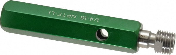 GF Gage P025018NL1SE Pipe Thread Plug Gage Tapered, 1/4-18, Class L-1, Single End