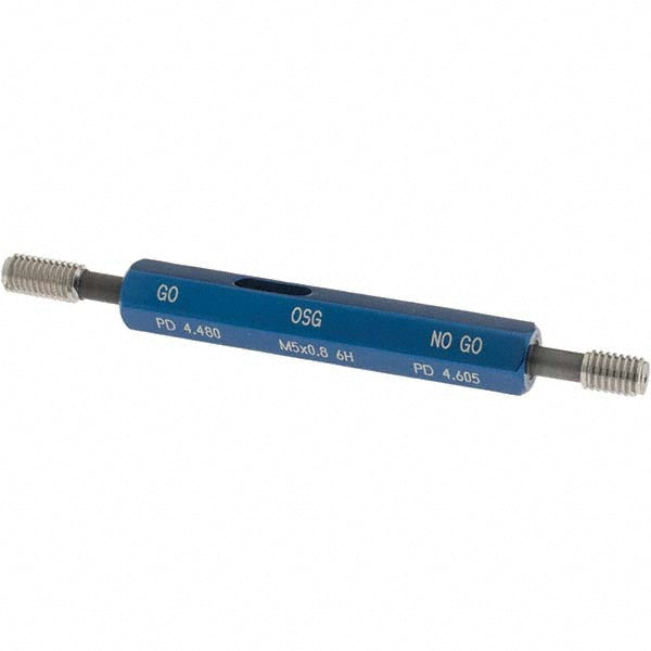 OSG 1500200400 Plug Thread Gage M5x0.8 Thread, 6H Class, Double End, Go & No Go