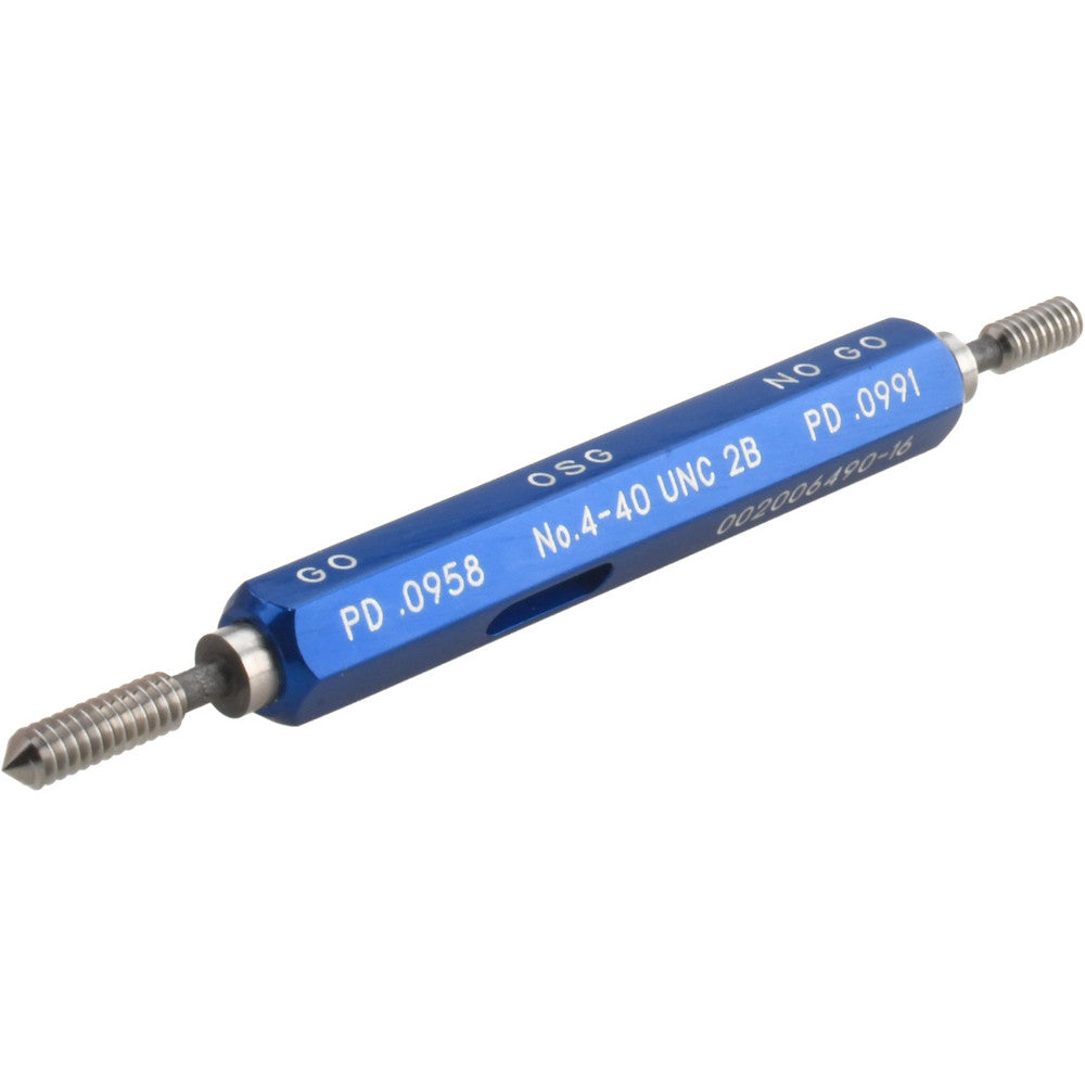 OSG 1500100500 Plug Thread Gage #4-40 Thread, 2B Class, Double End, Go & No Go