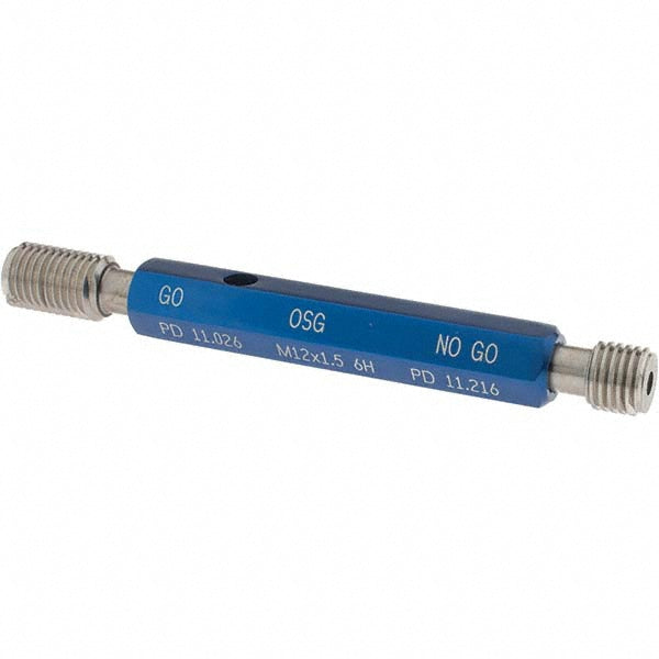 OSG 1500201400 Plug Thread Gage M12x1.5 Thread, 6H Class, Double End, Go & No Go