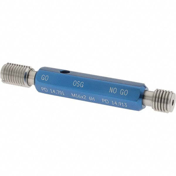 OSG 1500201900 Plug Thread Gage M16x2.0 Thread, 6H Class, Double End, Go & No Go