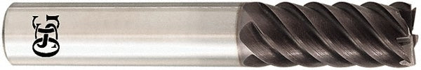 OSG HP450-5000 Square End Mill 0.5000" Dia, 1" LOC, 0.5" Shank Dia, 3" OAL, 6 Flutes, Solid Carbide