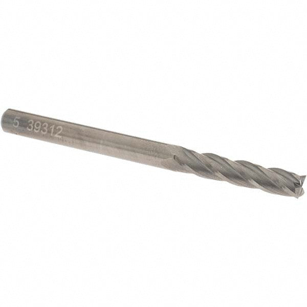OSG 464-1968 Square End Mill 0.1969'' Dia, 0.9843'' LOC, 4 Flutes, Solid Carbide