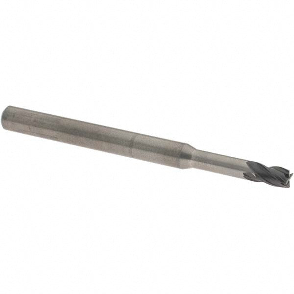 OSG HP411-1875 Square End Mill 3/16'' Dia, 9/32'' LOC, 1/4'' Shank Dia, 3'' OAL, 4 Flutes, Solid Carbide