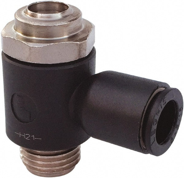 Legris 7010 06 19 Air Flow Control Valve Compact Meter Out Flow Control, Tube x BSPP, 6mm Tube OD, 145 Max psi