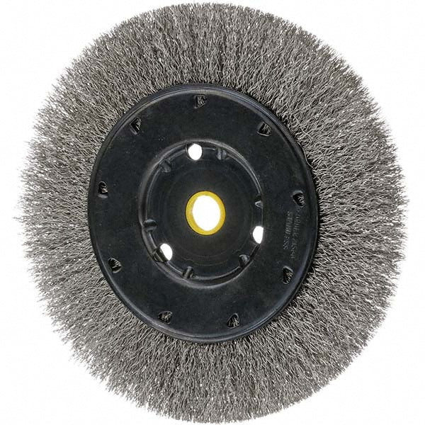 Osborn 0002103300 Wheel Brush 8" Wheel Dia, 5/8" Face Width, 0.0140" Wire Dia, Crimped