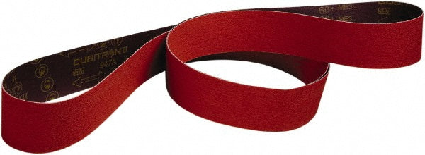3M 7010325801 Abrasive Belt 2" Wide, 72" OAL, 120 Grit, Ceramic
