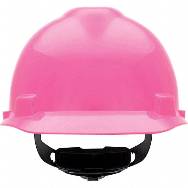 MSA 10155230 Hard Hat Impact Resistant, V-Gard Slotted Cap, Type 1, Class E, 4-Point Suspension