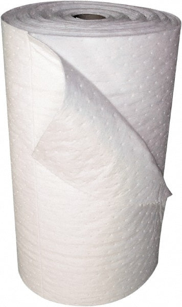 Oil-Dri L90813 Sorbent Pad Oil Only Use, 30" Wide, 150' Long, 21 gal, White