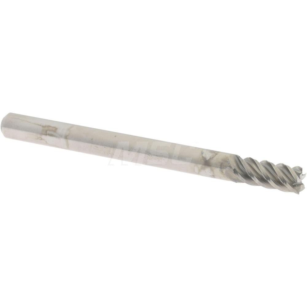 Accupro 2500233 Square End Mill 1/8" Dia, 1/4" LOC, 5 Flute, Solid Carbide