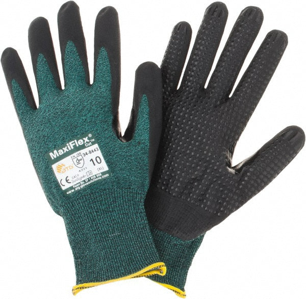 ATG 34-8443/XL Cut, Puncture & Abrasion-Resistant Gloves ATG 34-8443, Size X-Large, ANSI Cut A2, ANSI Puncture 1, Nitrile, Engineered Yarn