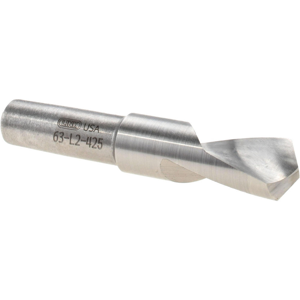 Link Industries 63-L2-425 Spotting Drill 3/8" Dia, 120 ° Point, 2" OAL, High Speed Steel
