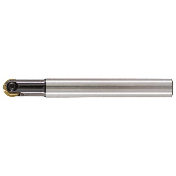 LMT 6121386 Indexable Ball Nose End Mill 5/8" Cut Dia, High Speed Steel, 5.51" OAL