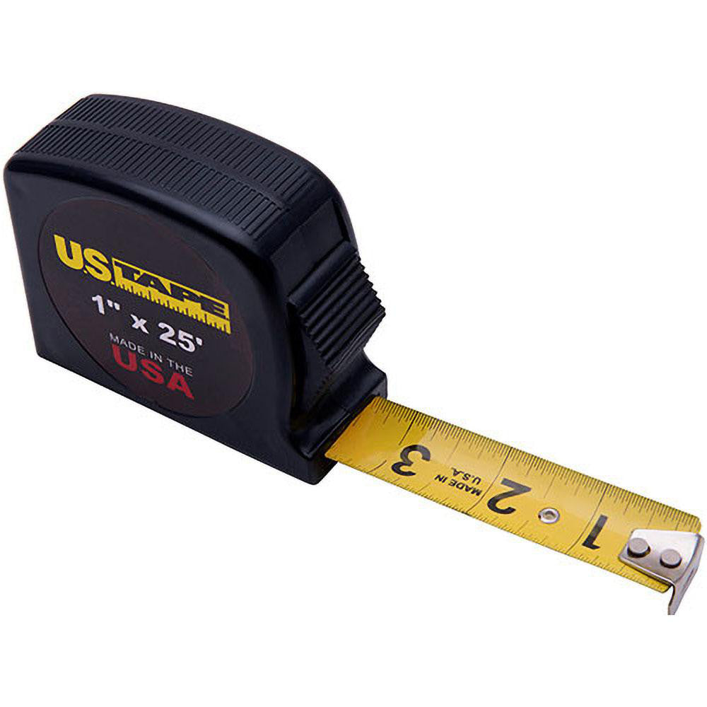 US Tape 57243 Tape Measure 26' Long, 1" Width, Yellow Blade