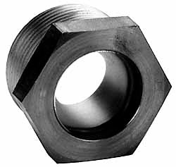 LDI Industries LSP51-09 1-7/8" Sight Diam, 2" Thread, 1.28" OAL, High Pressure Fused Pipe Thread, Open View Sight Glass & Flow Sight