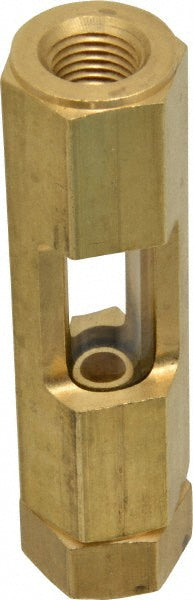 LDI Industries F152 1/4" Thread, 3-9/16" OAL, Inline Sight Glass & Flow Sight