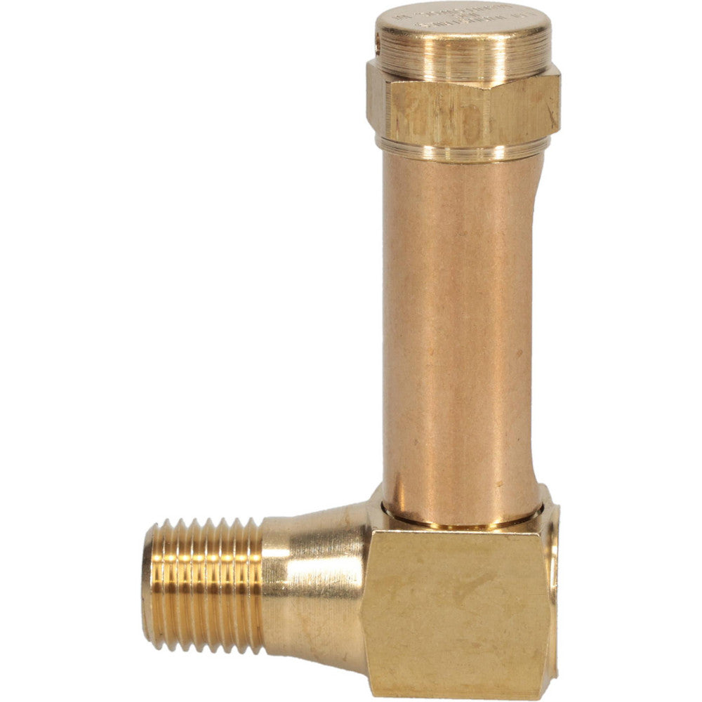 LDI Industries G102-2 1-3/8 Inch Long Sight, 1/4 Inch Thread Size, Buna-N Seal Short Elbow, Vented Oil-Level Indicators and Gauge