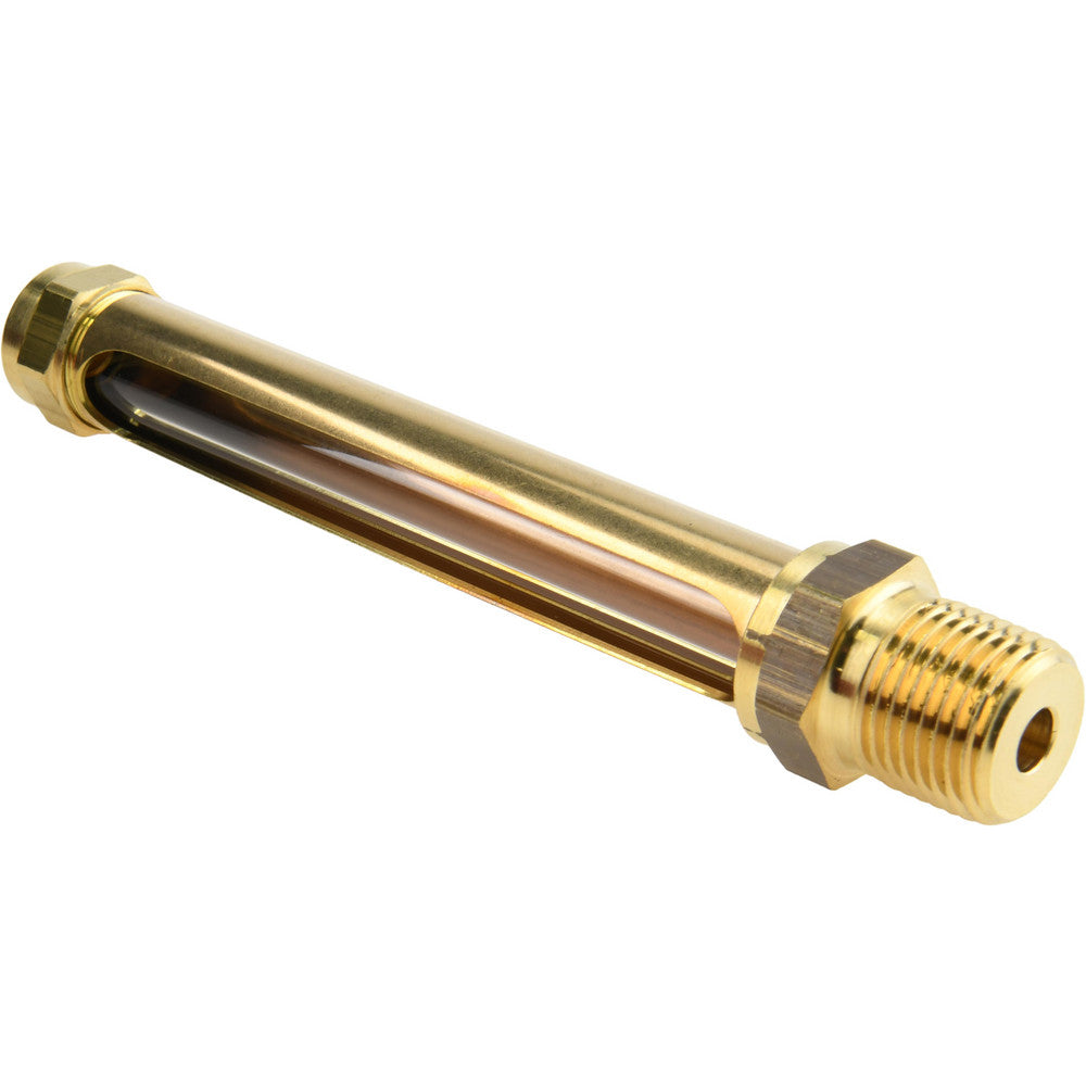 LDI Industries G321-4 4-1/4 Inch Long Sight, 1/2 Inch Thread Size, Buna-N Seal Straight to Male Thread, Vented Oil-Level Indicators and Gauge