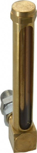 LDI Industries G711-3 4-1/4 Inch Long Sight, 3/8 Inch Thread Size, Buna-N Seal Union Coupling, Vented Oil-Level Indicators and Gauge