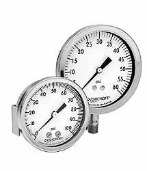 Ashcroft 83215 Pressure Gauge 2-1/2" Dial, 0 to 60 psi, 1/4" Thread, NPT, Lower Mount