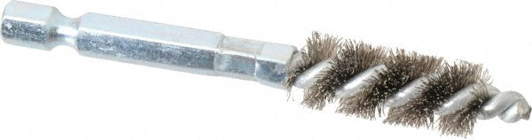 Schaefer Brush 09544-12 1/4 Inch Inside Diameter, 7/16 Inch Actual Brush Diameter, Carbon Steel, Power Fitting and Cleaning Brush