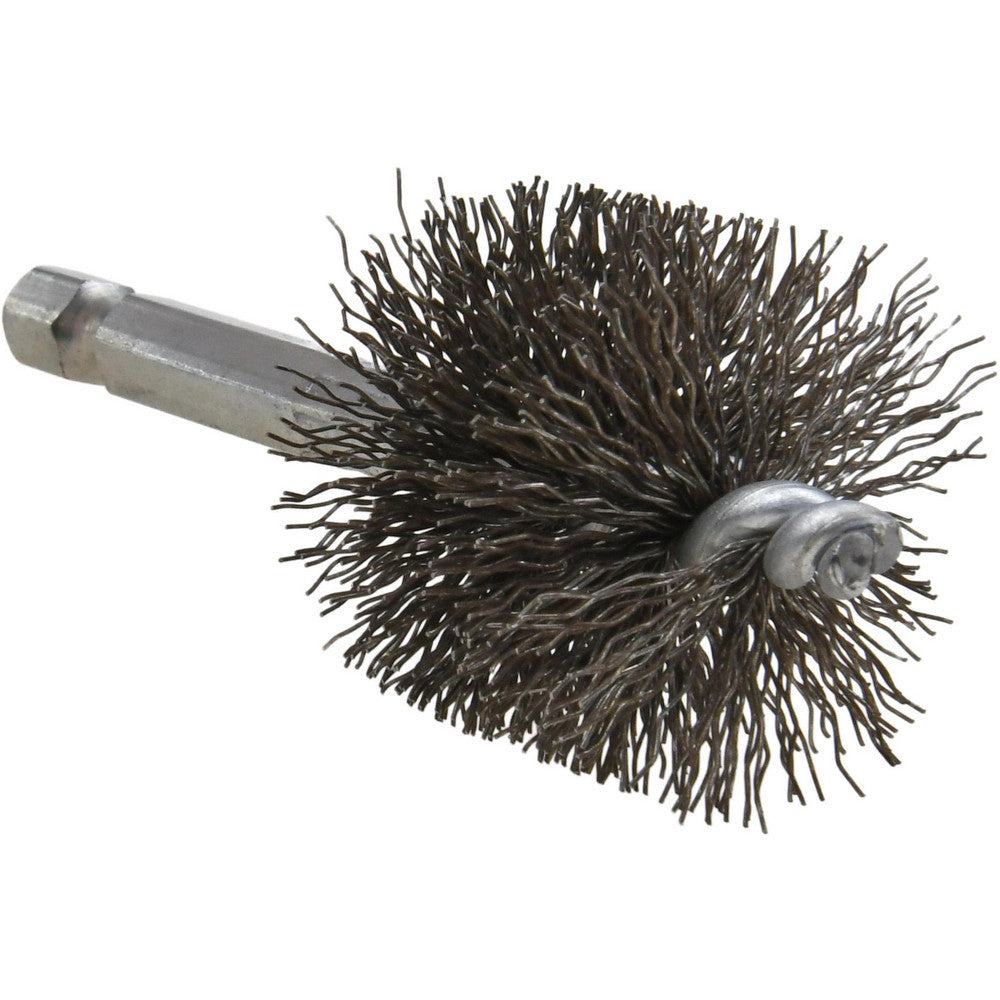 Schaefer Brush 09549-12 1" ID, 1-3/16" Brush Dia, Carbon Steel, Power Fitting & Cleaning Brush
