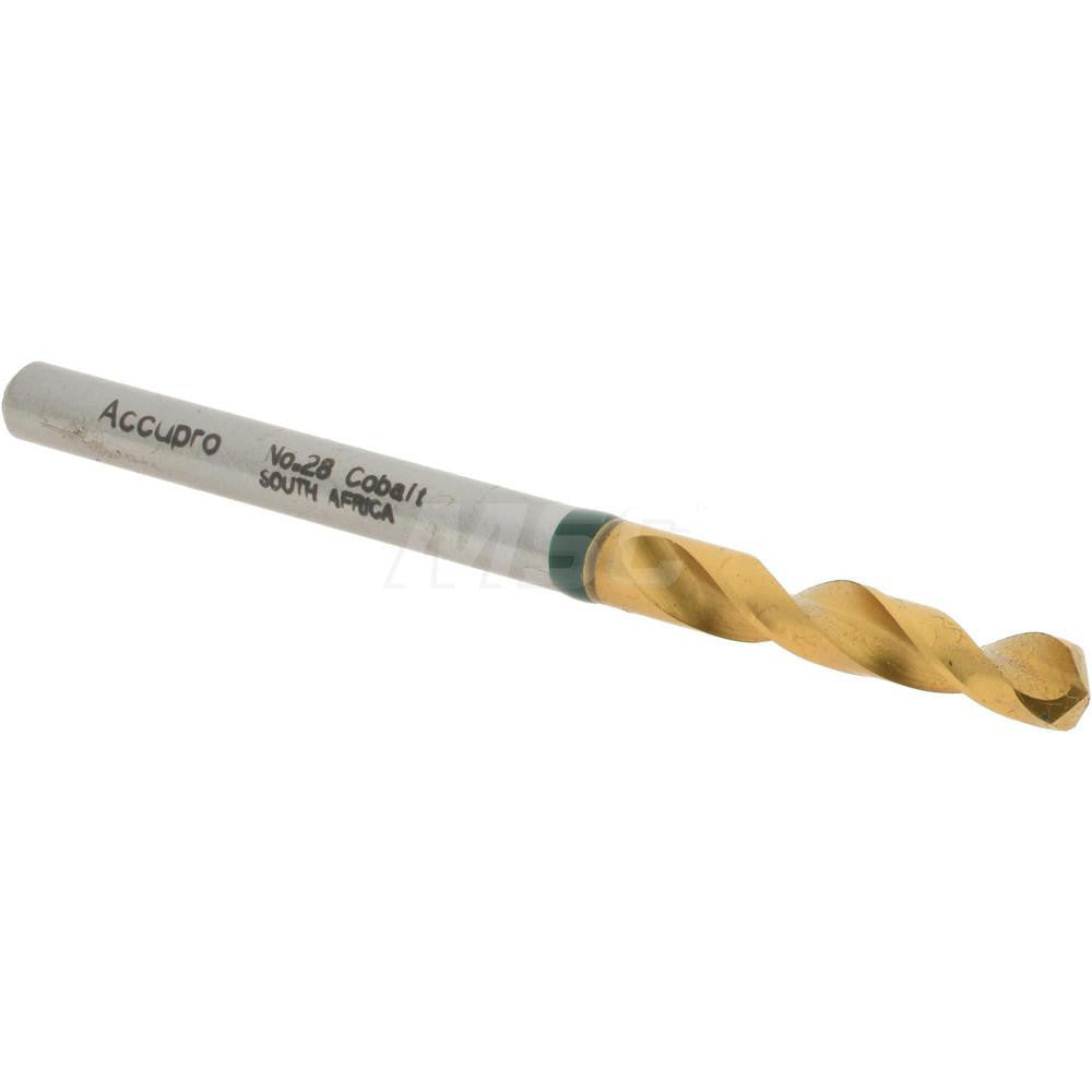 Accupro 1GB0356-AC Screw Machine Length Drill Bit 0.1405" Dia, 130 °, Cobalt