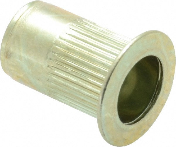 RivetKing 10C1IKFSY/P25 #10-24, 0.02 to 0.13" Grip, Steel Standard Rivet Nut