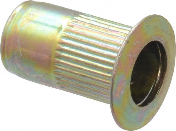 RivetKing 8C2IKFSY/P25 #8-32, 0.08 to 0.13" Grip, Steel Standard Rivet Nut
