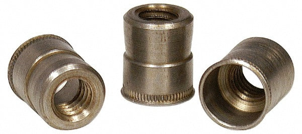 RivetKing .30C1ISRAP/P50 M3x0.50 Metric Coarse, Uncoated, Aluminum Knurled Rivet Nut Inserts